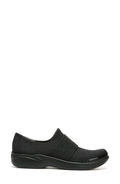 Shop Bzees Pizazz Slip-on Sneaker In Black/ Black Sparkle Knit