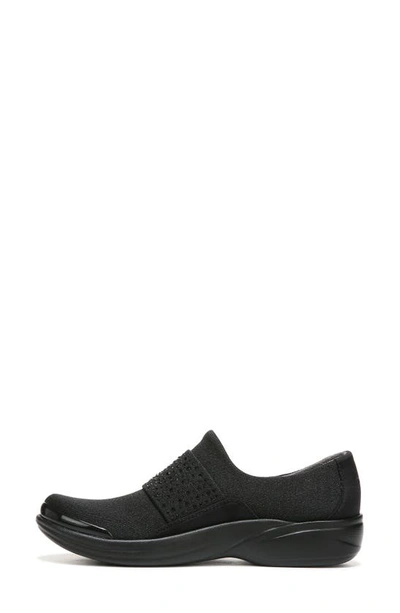 Shop Bzees Pizazz Slip-on Sneaker In Black/ Black Sparkle Knit