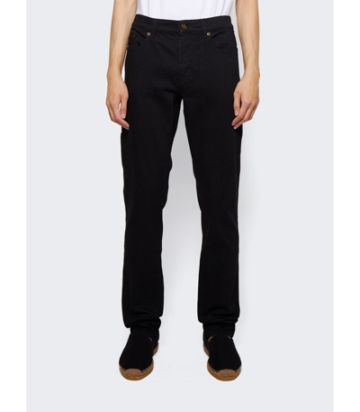 Shop Saint Laurent Skinny 5-pocket Jeans In Black