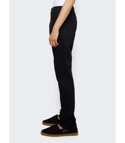 Shop Saint Laurent Skinny 5-pocket Jeans In Black