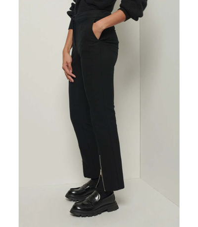 Shop Derek Lam 10 Crosby Van Cropped Zipper Pant In Black