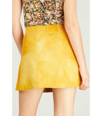 Shop Marni Mini Skirt In Sun Orange In Yellow