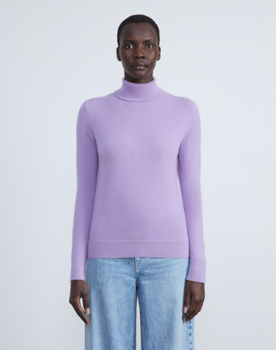 Shop Lafayette 148 Plus-size Cashmere Turtleneck Sweater In Purple