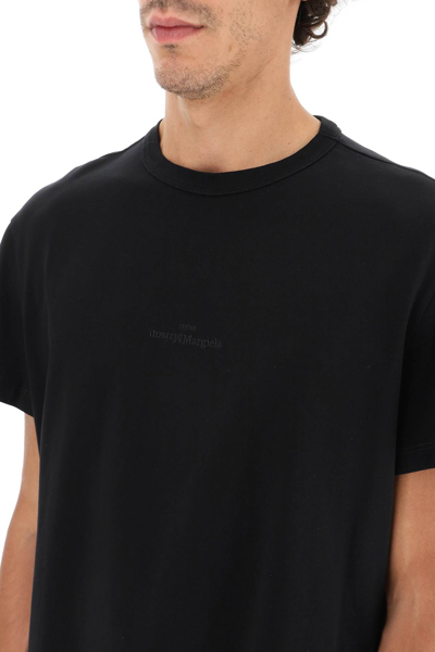 Shop Maison Margiela Logoed T-shirt In Black