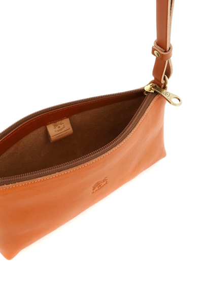 Shop Il Bisonte 'lucia' Leather Shoulder Bag In Brown