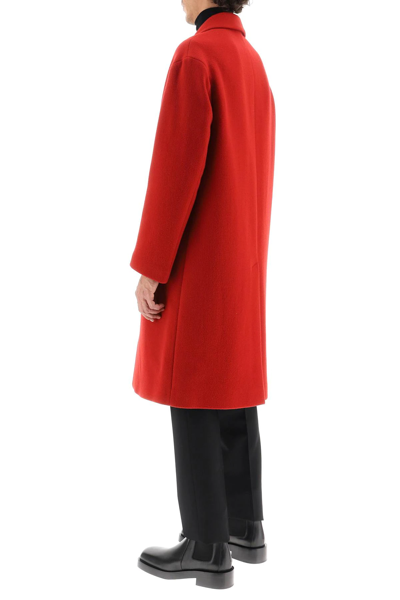 Shop Hevo Wool-blend 'noci' Coat In Red