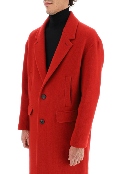 Shop Hevo Wool-blend 'noci' Coat In Red