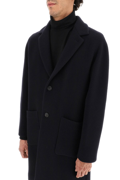 Shop Hevo Conversano Coat In Blue