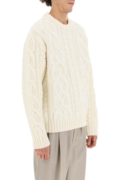 Shop Dries Van Noten 'nanthe' Sequined Wool Sweater In White