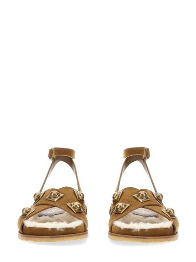 Shop Etro Women's Beige Other Materials Sandals