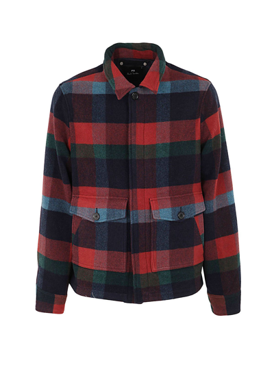 Shop Ps By Paul Smith Men's Multicolor Outerwear Jacket