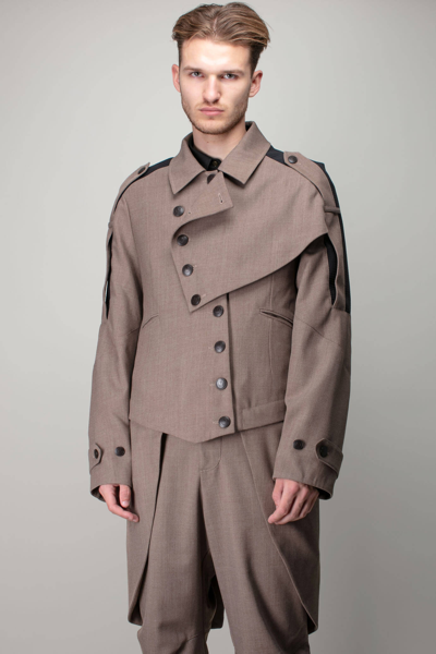 Aden Transform Coat In Tan/raven Black