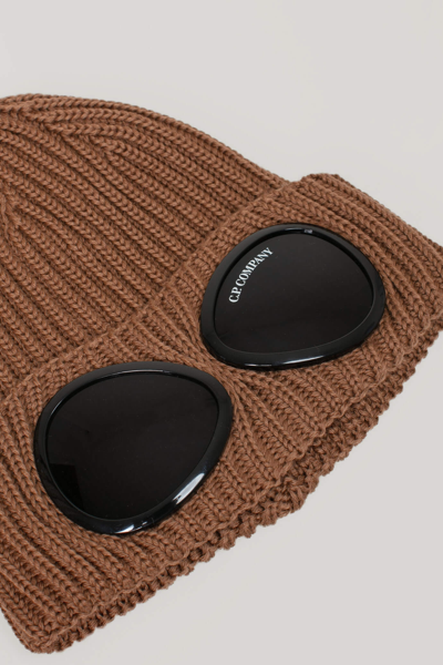 Shop C.p. Company Merino Wool Goggle Beanie