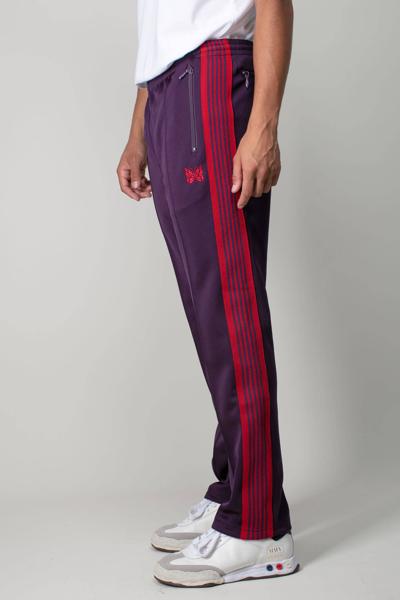 Needles Narrow Track Pant - Poly Smooth In Purple | ModeSens