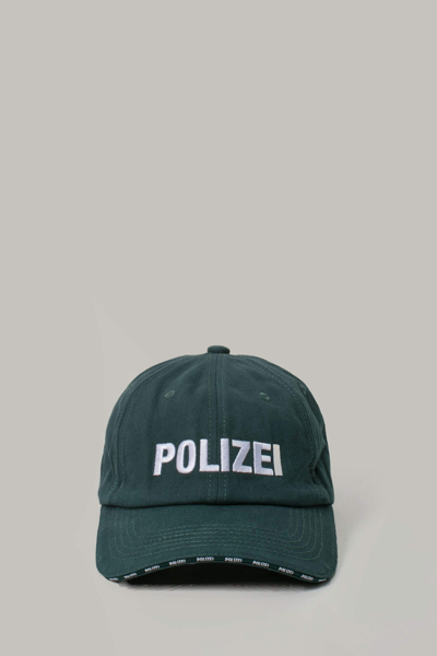 Vetements Polizei Cotton Baseball Cap In Police Green | ModeSens