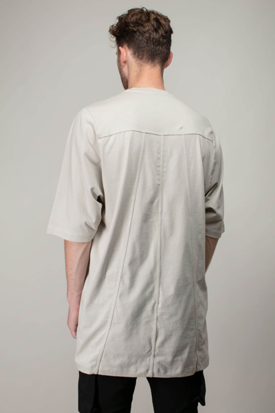 Shop Rick Owens T-shirt Crewneck Ss Pearl