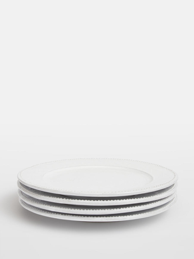 Soho Home Hillcrest Handmade Stoneware Dinner Plates Set Of Four