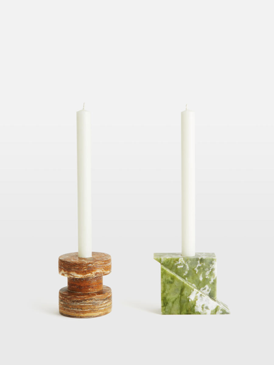 Soho Home Marble Ambra Candle Holder Gift Set