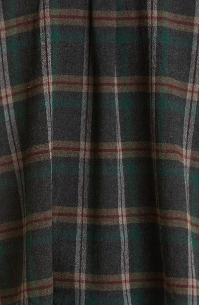 Shop Our Legacy Borrowed Plaid Wool Blend Button-down Shirt In Green Pub Check