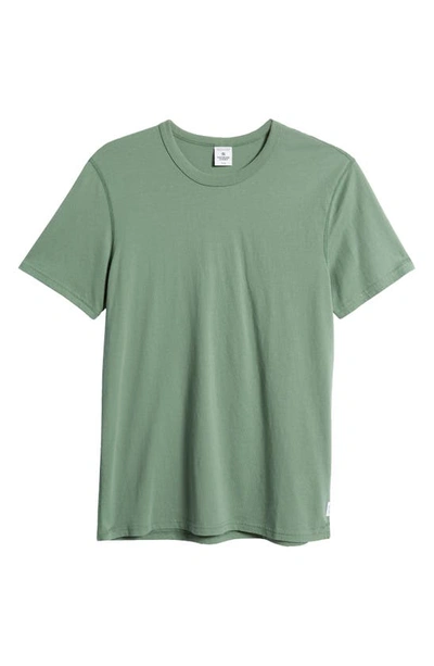 Shop Reigning Champ Short Sleeve Slim Fit Crewneck T-shirt In Jade