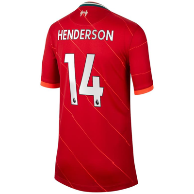 Shop Nike Youth  Jordan Henderson Red Liverpool 2021/22 Home Breathe Stadium Replica Player Jersey