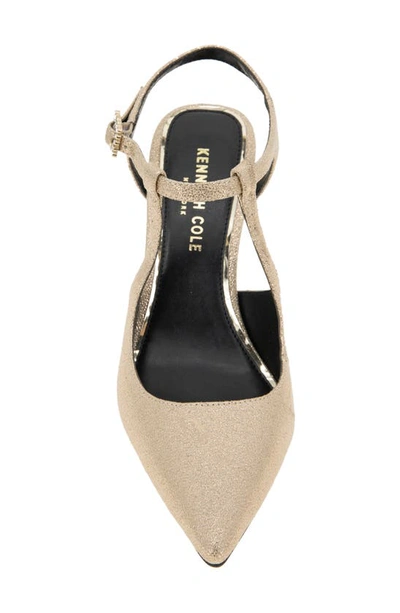 Kenneth Cole New York Women's Romi Ankle Sling Back Pumps In Light Gold