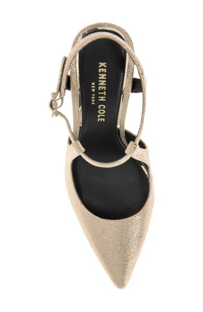 Kenneth Cole New York Women's Romi Ankle Sling Back Pumps In Light Gold