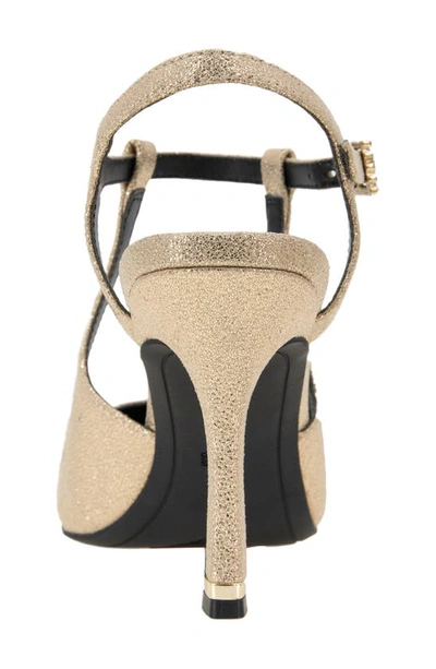 Kenneth Cole New York Women's Romi Ankle Sling Back Pumps In Light Gold