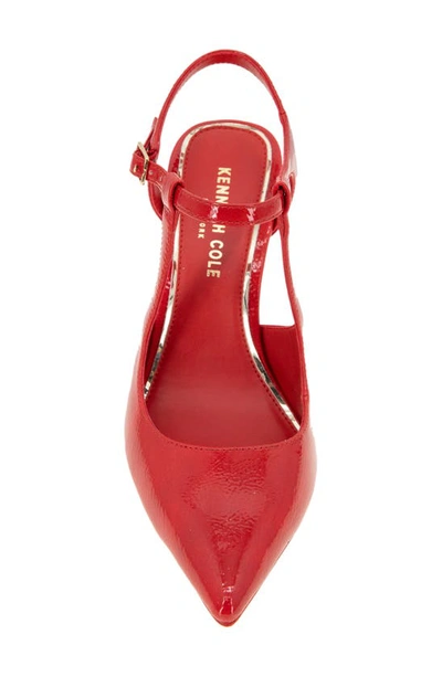Kenneth Cole New York Women's Romi Ankle Sling Back Pumps In Red