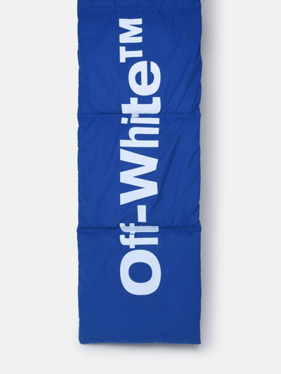 Shop Off-white Blue Nylon Ski Scarf In Multi