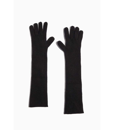 Shop Loulou Studio Milos Cashmere Mittens In Black