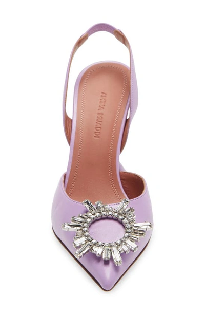 Shop Amina Muaddi Begum Slingback Pump In Unicorn