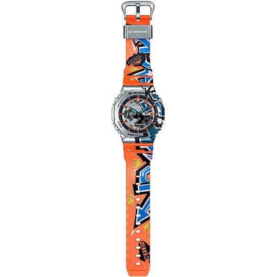 Pre-owned Casio G-shock Gm-2100ss-1ajr Street Spirit Limited Watch Graffiti Print