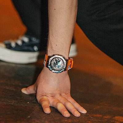 Pre-owned Casio G-shock Gm-2100ss-1ajr Street Spirit Limited Watch Graffiti Print
