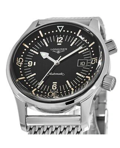 Pre-owned Longines Legend Diver Automatic 42mm Black Dial Men's Watch L3.774.4.50.6