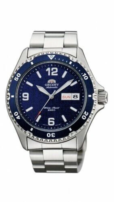 ORIENT Pre-owned Watch Saa02002d3 Automatic Mako Divers Men Silver Band Round Face An..jp