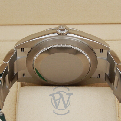 Pre-owned Rolex Datejust 41 Smooth Bezel Blue Roman On Oyster 126300 Complete Unworn