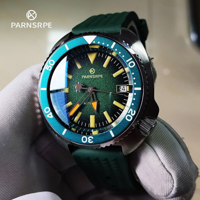 Pre-owned Parnsrpe Diver's Luxury Men's Watch Small Abalone Automatic Mechanical Watch...