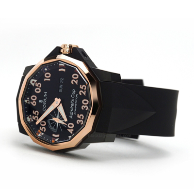 Pre-owned Corum Admiral's Cup Competition 48 Wristwatch A690/04316 Gold Dlc Titanium