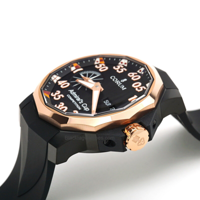 Pre-owned Corum Admiral's Cup Competition 48 Wristwatch A690/04316 Gold Dlc Titanium