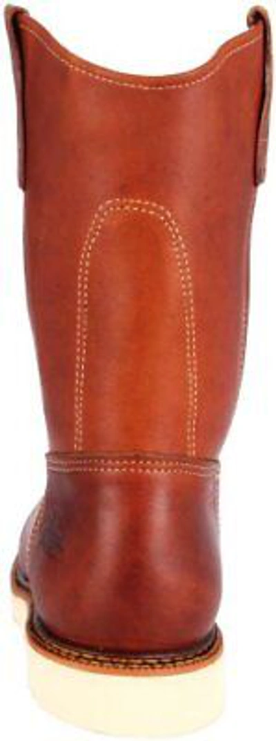 Pre-owned Thorogood American Heritage 11″ Tobacco Pull-on Wellington Maxwear Wedge™ In Brown