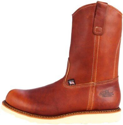 Pre-owned Thorogood American Heritage 11″ Tobacco Pull-on Wellington Maxwear Wedge™ In Brown