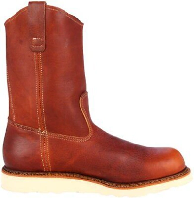 Pre-owned Thorogood American Heritage 11″ Tobacco Pull-on Wellington Maxwear Wedge™ In Brown