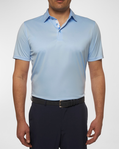 Shop Robert Graham Men's Axelsen Polo Shirt In Light Blue