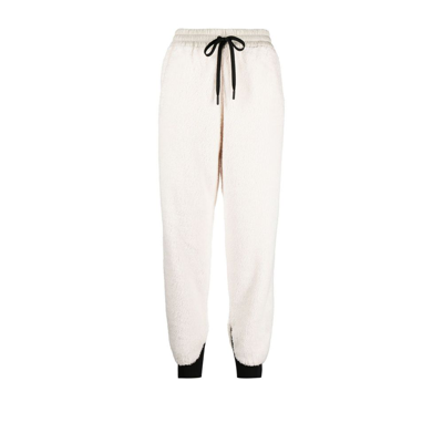 Shop Moncler Genius White Fleece Track Pants
