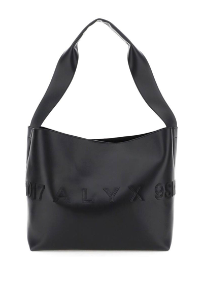 Shop Alyx 'constellation' Leather Tote Bag In Black