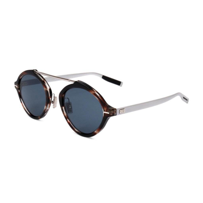 Shop Dior System Acetate Round Sunglasses In Brown