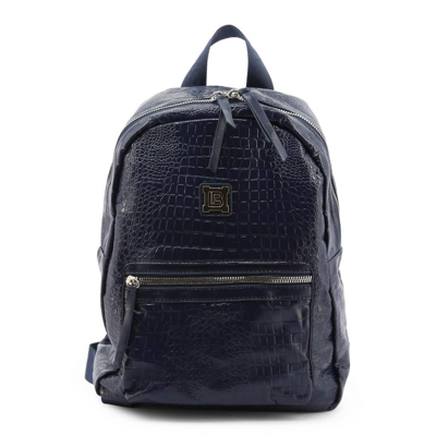 Laura Biagiotti Snake Texture Logo-plaque Backpack In Grey | ModeSens