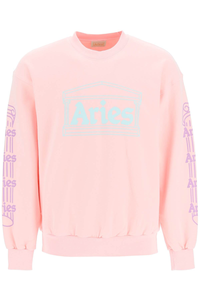 Shop Aries Column Sweatshirt In Multicolor