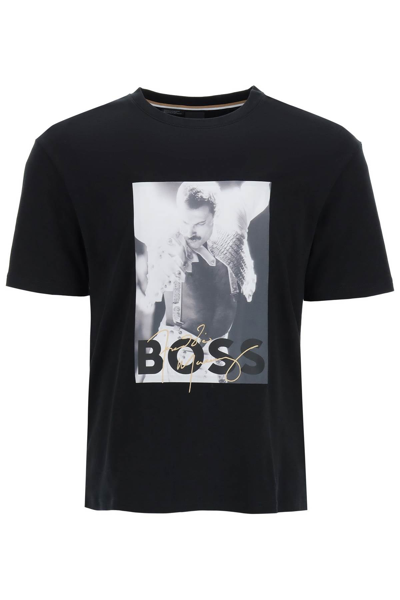 Shop Hugo Boss T_mercury Freddy Mercury T-shirt In Black